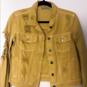Carmar yellow jean jacket.